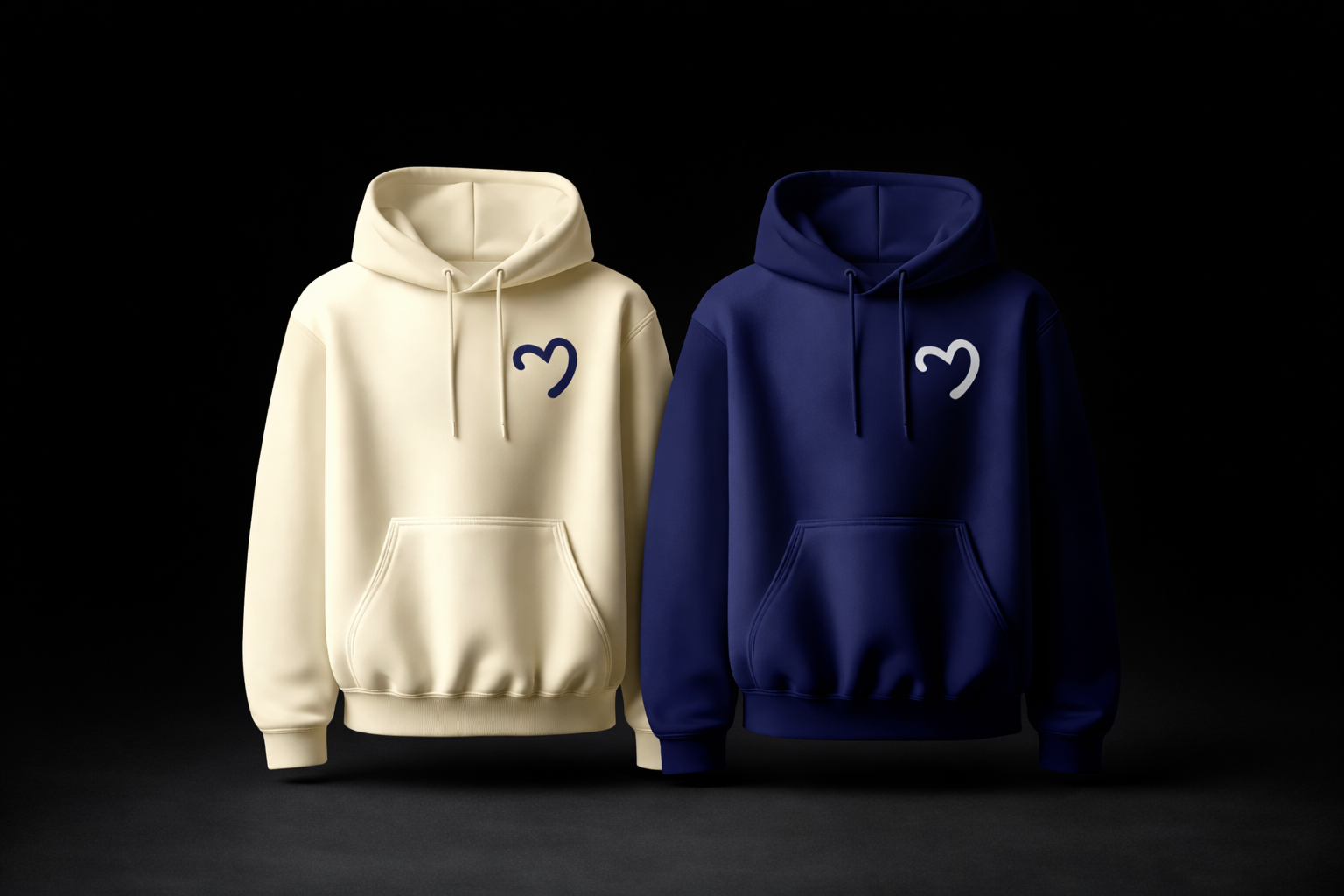 Pack Heart | Navy Blue & Cream